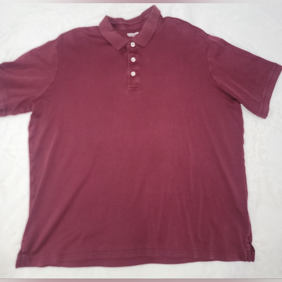 Lands' End Red Polo Shirt Classic Design - Picture 1 of 6